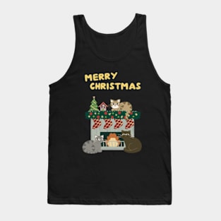 Merry Christmas cats Tank Top